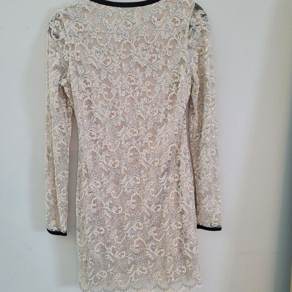 Gryphon Long sleeve lace dress Size M - Picture 10 of 16